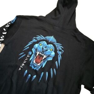 Syndicate Original Hoodie Mens XL Black Jumper Tom Syndicate Brand Japanese Lion